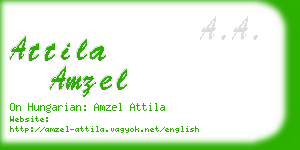 attila amzel business card